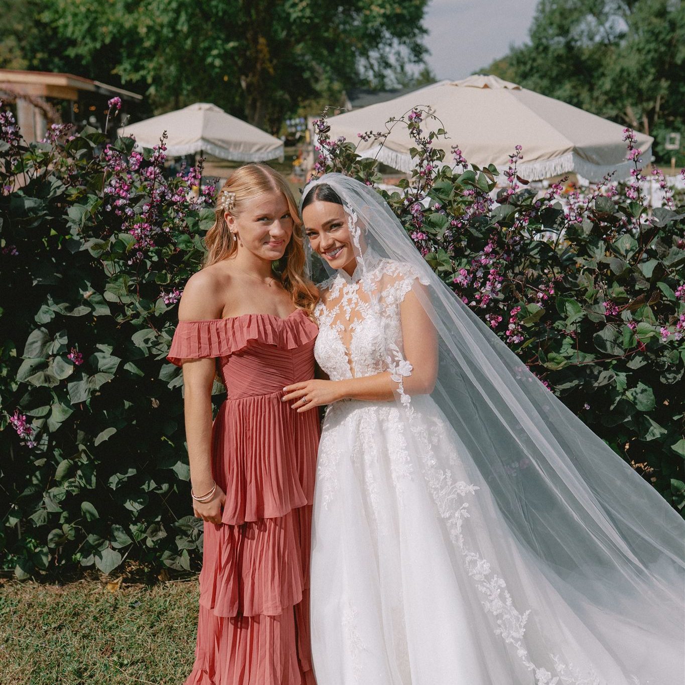 Bridesmaids with matching spray tan glow - Kansas City Missouri