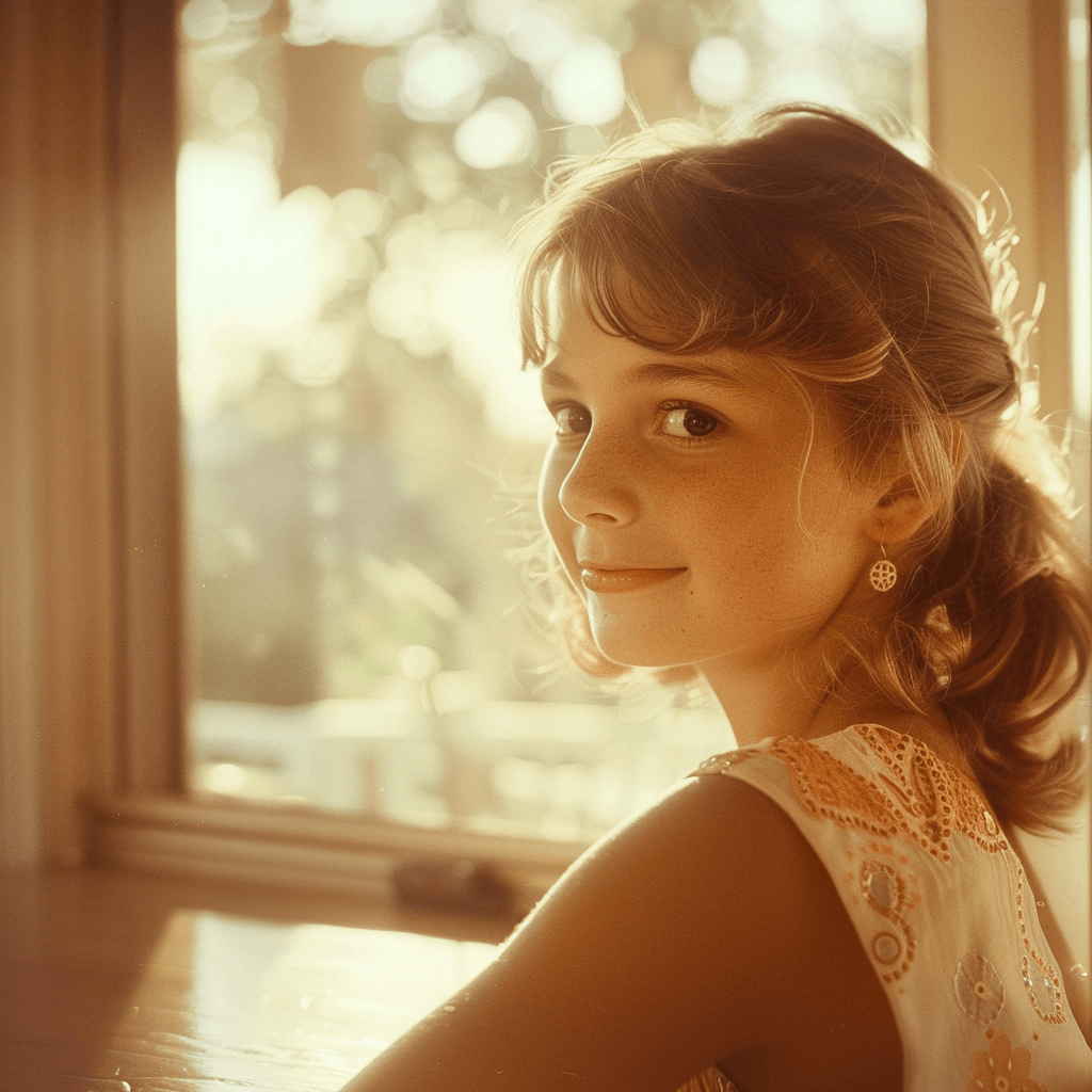 sunnydaze_sunless_1970s_California_a_happy_young_girl_with_a__d686d130-73ca-43a7-8677-6ef46135008c_2-2